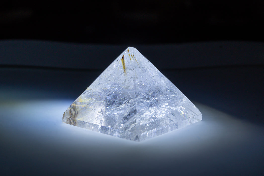 Medium Crystal Quartz Tachyon Infused Pyramid