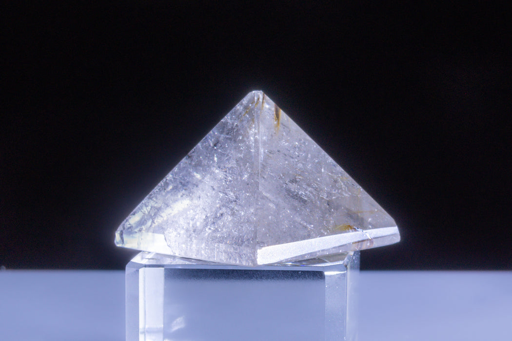 Medium Crystal Quartz Tachyon Infused Pyramid