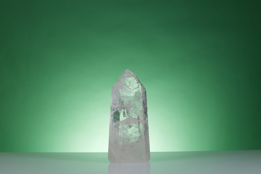 Large Tachyon Charged (Tachenite) Crystal Quartz Tower - Ultimate Clarity